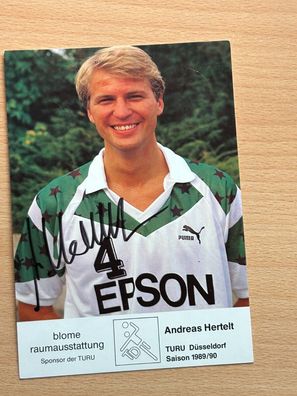 Andreas Hertelt TURU Düsseldorf Autogrammkarte original signiert #S25209
