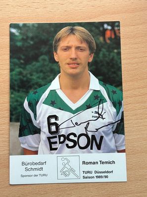 Roman Temich TURU Düsseldorf Autogrammkarte original signiert #S25206