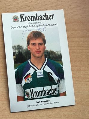 Jan Fegter Handball Nationalmannschaft Autogrammkarte original signiert #S25264