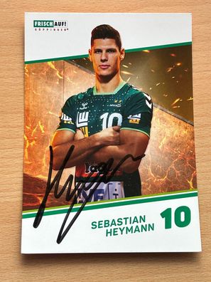 Sebastian Heymann FRISCH AUF! Göppingen Autogrammkarte original signiert #S25284