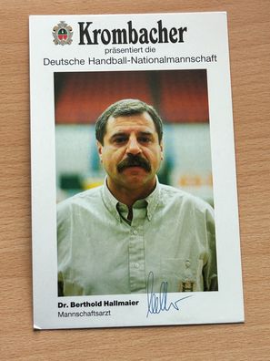 Berthold Hallmaier Hadball Nationalmannschaft Autogrammkarte orig. sign. #S25260