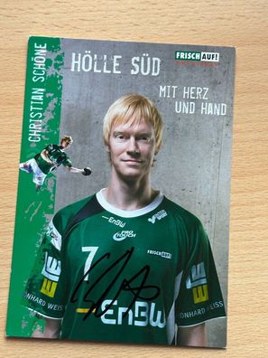 Christian Schöne FRISCH AUF! Göppingen Autogrammkarte original signiert #S25250