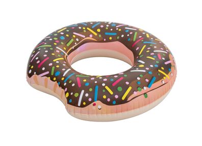 Schwimmring Donut 107 cm Sortiert 36118 Rosa oder Braun 36118 - Farbe: