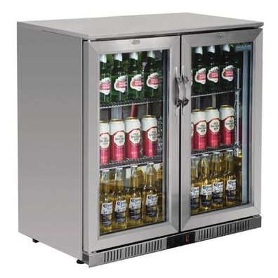 Polar Serie G Edelstahl Barkühlschrank Mit 2 Klapptüren 208L