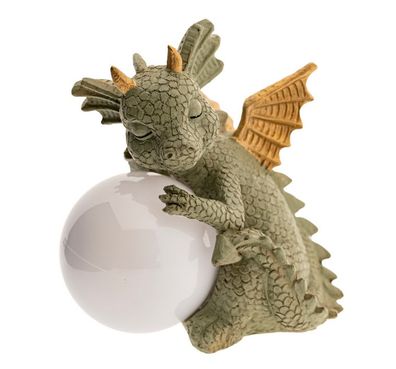 Babydrache Ava mit Solarlicht, Kunstharz mit Solarlicht H: 17 cm, ZW-602