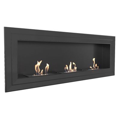 Wandkamin Bioethanol JULIET 1800 TÜV schwarz