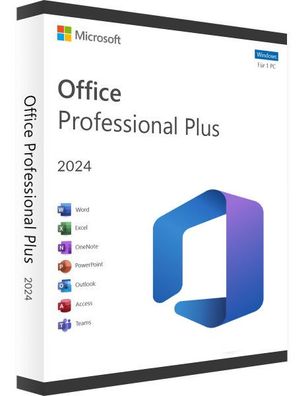 Microsoft Office 2024 Professional Plus - Vollversion - kein Abo - Sofort Versand