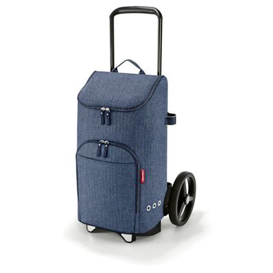 reisenthel Set aus citycruiser rack + bag 2in1 Set DEDF, herringbone dark blu