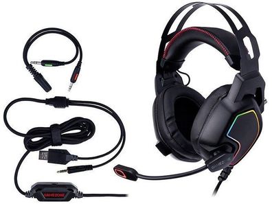 Tracer Gamezone Raptor V2 RGB - Kopfhörer - Kopfband - Gaming - Schwarz