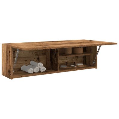 vidaXL Bad-Wandschrank Altholz-Optik 100x25x30 cm Holzwerkstoff