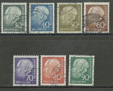 BRD gestempelt Michel-Nummer 259-265