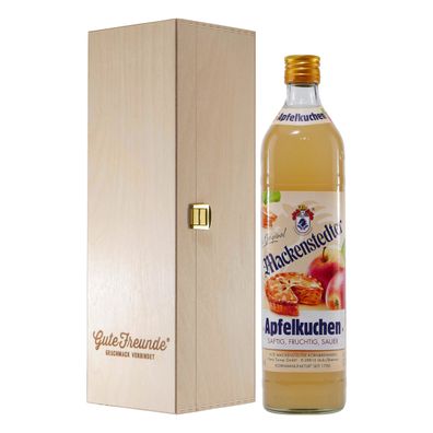 Mackenstedter Apfelkuchen Likör mit Geschenk-Holzkiste