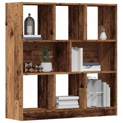 vidaXL Bücherregal Altholz-Optik 97,5x29,5x100 cm Holzwerkstoff