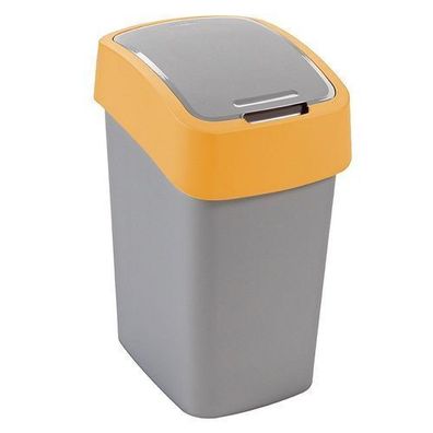 Mülleimer Flip Bin 45 l grau - orange CURVER