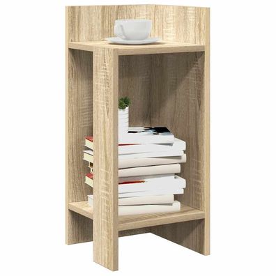 vidaXL Beistelltisch mit Ablage Sonoma-Eiche 25,5x27x60 cm