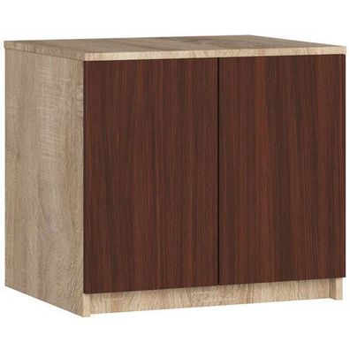 Schrankaufsatz für Kleiderschrank AKORD S60 Sonoma-Eiche 60 cm Front Wenge 60x55x51cm