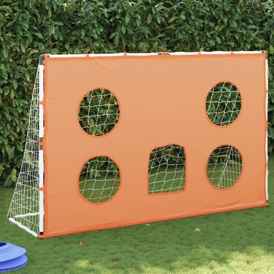 vidaXL Fußballtor für Kinder mit Zielmatte und Ball 182x62x118 cm