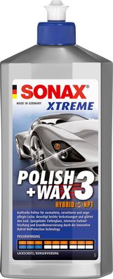 SONAX XTREME Polish+Wax 3 Hybrid NPT 500 ml