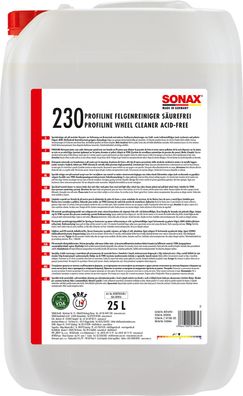 SONAX FelgenReiniger PLUS säurefrei 25 L