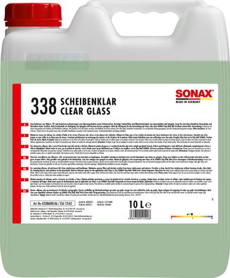 SONAX ScheibenKlar 10 L