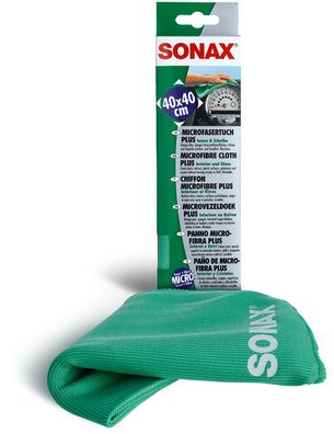 SONAX MicrofaserTuch PLUS Innen & Scheibe 40 x 40 cm