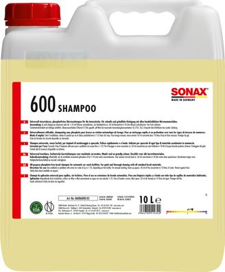 SONAX GlanzShampoo mit Enthärter 10 L