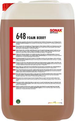 SONAX AktivReinigungsSchaum Berry 25 L