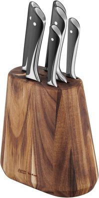 Jamie Oliver by Tefal K267S7 7-teiliger Messerblock | 6 Küchenmesser + Holz