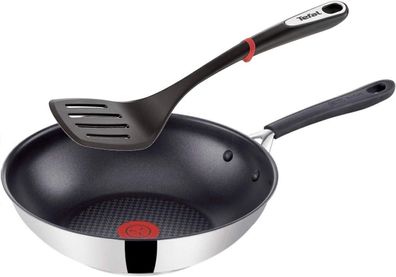 Tefal G43519 Jamie Oliver Induktion Wok Pfanne 28 cm + Tefal Pfannenwender