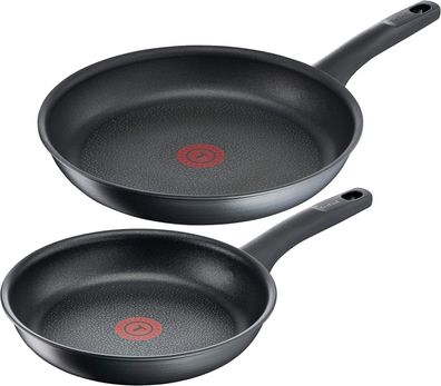 Tefal G12490 Titanium Fusion Pfannen-Set 24 cm und 28 cm (Titanium Excellence