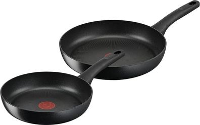 Tefal G28890 Hard Titanium On Pfannen-Set 24 + 28 cm | Aluminium |