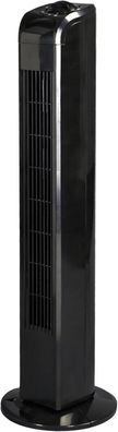 JUNG TV25 Ventilator leise 78cm, 50W, Turmventilator schwarz, Energiesparend