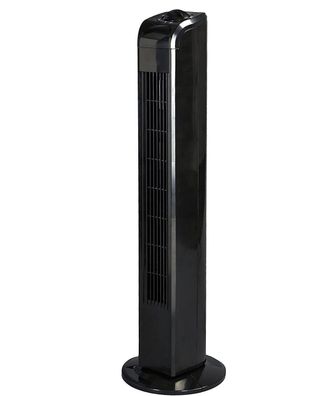 JUNG TV02 Ventilator leise 78cm, 50W, Turmventilator schwarz, Energiesparend