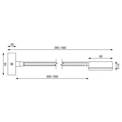 Prebit LED-Flexleuchte 05, 300mm, gold-glanz, rot/ 21913309