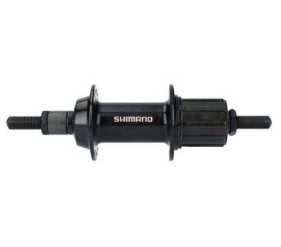 Shimano Hinterradnabe FH-TY500 7-fach, 36 Loch, Vollachse m. Muttern, 135 mm,