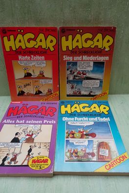 4x Goldmann Comic Cartoon Dik Browne Hägar der Schreckliche Preis Furcht Tadel