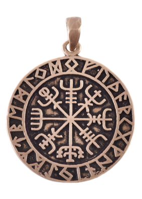 Anhänger aus Bronze, Vegvísir