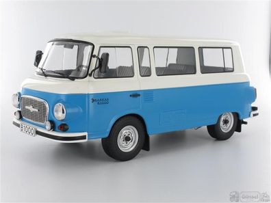 Model Car Group MCG18007 Barkas B 1000 Kleinbus, blau/weiss, ohne Vitrine, 1965