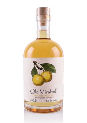 Ole Mirabell, Mirabellenbrand, Alk. 44%, 0,5l Flasche, Holsteiner Geister