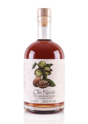 Ole Nööt - Walnuss-Spirituose, 40,2% vol. Alk., 0,5l -Holsteiner Geister