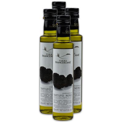 Food-United Trüffel-Öl Premium Speiseöl TERRE Francescane 4x 250ml