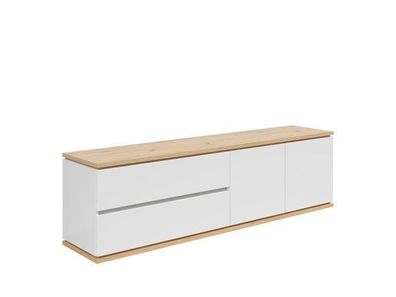 Fernsehtisch Yamael | Fernsehschrank Kommode | x 184 x 54 cm | Weiß