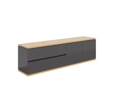 Fernsehtisch Yamael | Fernsehschrank Kommode | x 184 x 54 cm | Grau