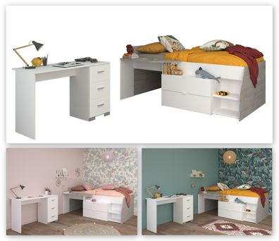 Milky 17 Kinderzimmer-Set 2-tlg. Weiß/Grey Loft