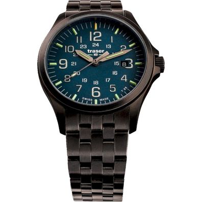 Traser H3 - 108739 - Armbanduhr - Herren - Quarz - P67 Officer Pro GunMetal Blue