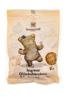 Sonnentor 3x Ingwer Glücksbärchen, Packung 100g