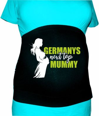 Bauchband für Schwangere bedruckt mit Germanys next top mummy