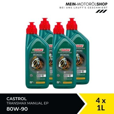 Castrol Transmax Manual EP 80W-90 4x1 Liter