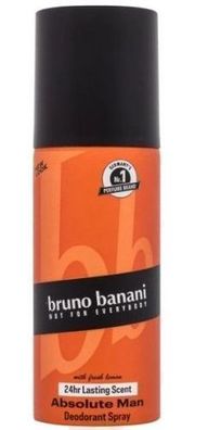 Bruno Banani Absolute Man Deodorant Spray, 150ml - Langanhaltende Frische