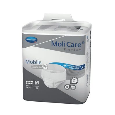 Hartmann MoliCare® Premium Mobile Inkontinenzpants, 10 Tropfen Größe L - 14 Stück - B